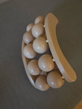 NWT: Wooden Double Roller Massage Tool